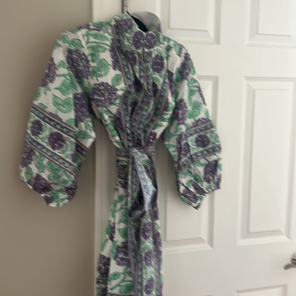 Sue Sartor XL Flounce Shorty - Blue Hydrangea- New - Picture 2 of 11